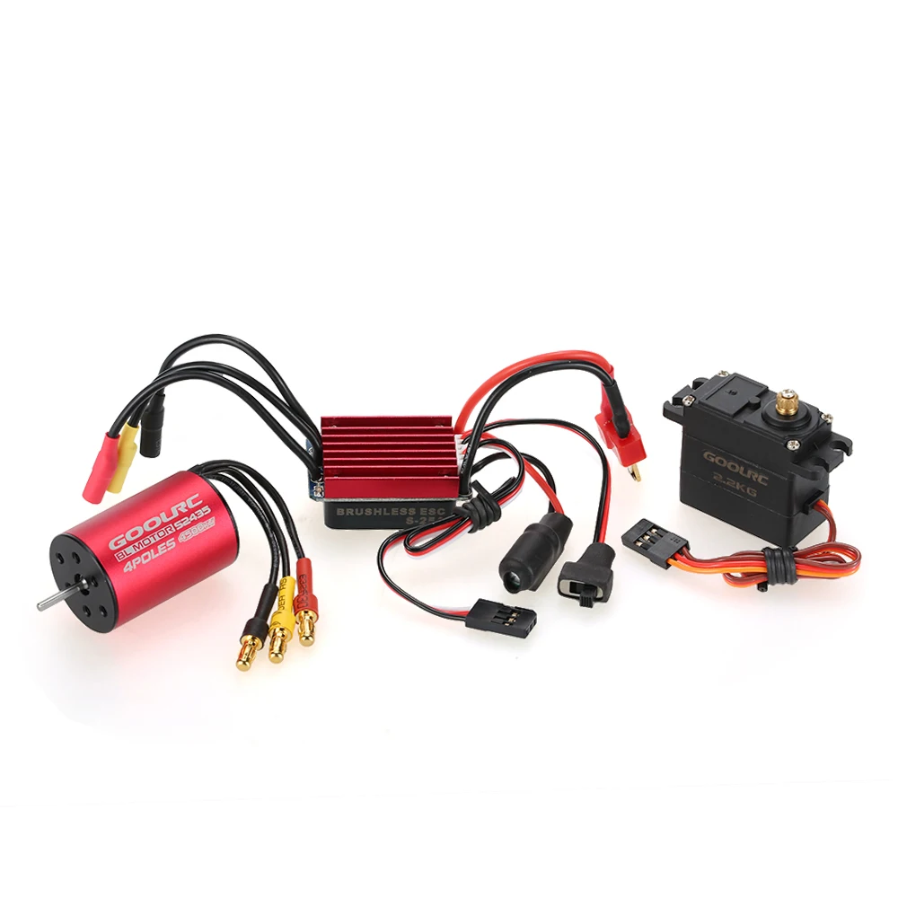 Бесщеточный двигатель GoolRC S2435 4500KV бесщеточный с металлическим приводом 2 кг