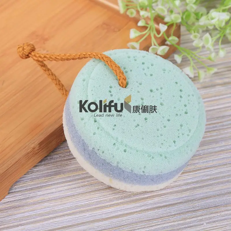 Kolifu, смешанные цвета, губка для ванны, Детская губка для ванны, скруббер для душа, спа губка для чистки тела, скраб для ванны, Шариковые губки для душа KLF004 - Цвет: 1 pcs randomly color