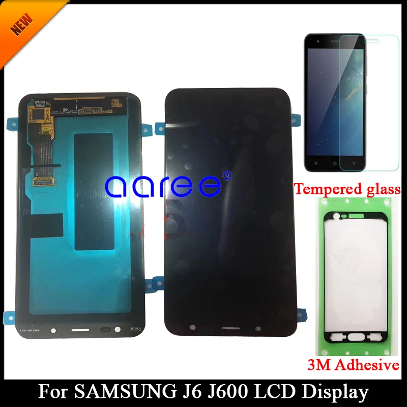 Pantalla LCD Super AMOLED probada para Samsung J6, J600F, J6, J600F/DS, montaje de digitalizador con pantalla t&aacute;ctil-0