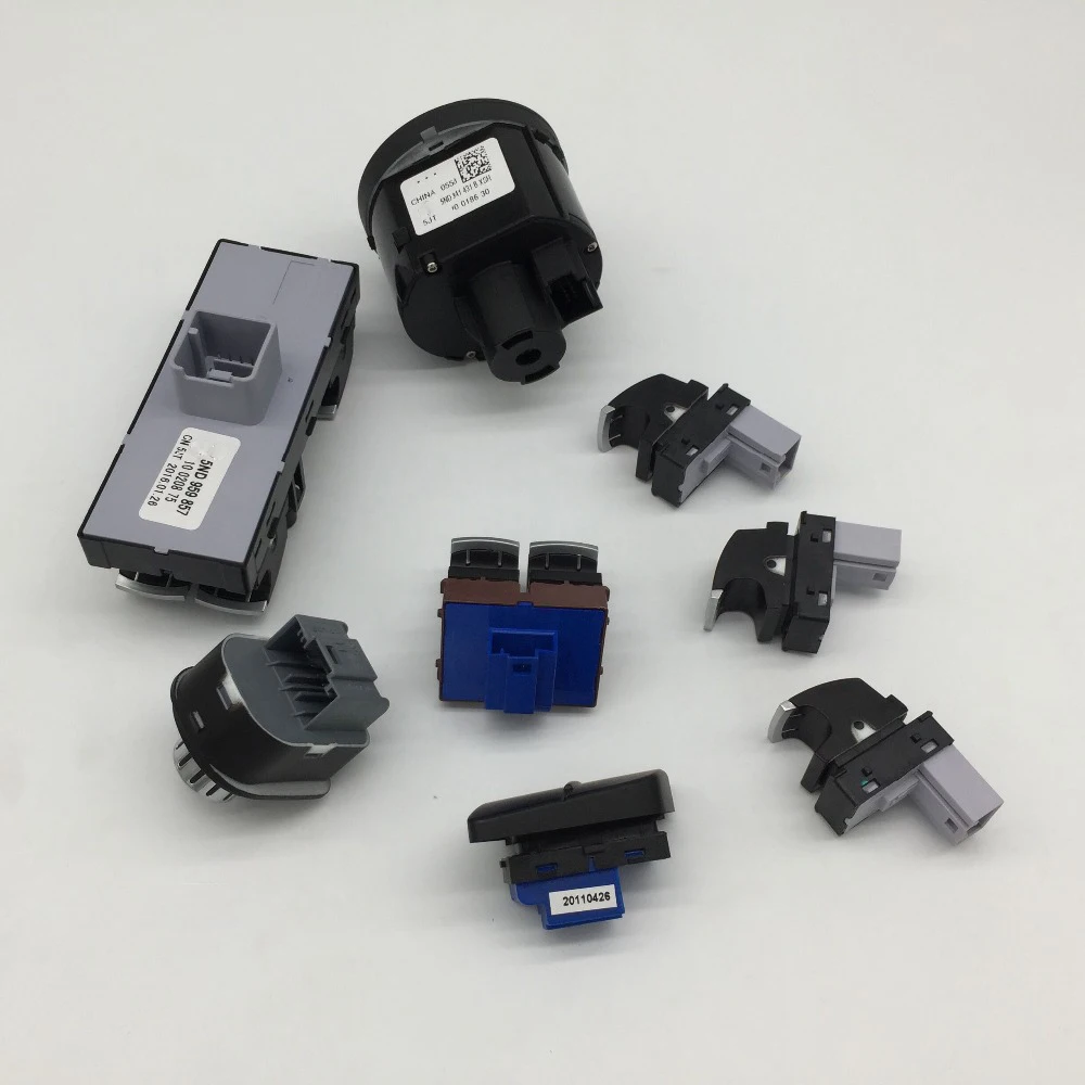 8 шт. Хромированная фара боковое зеркало мастер переключатель окна топливный бак