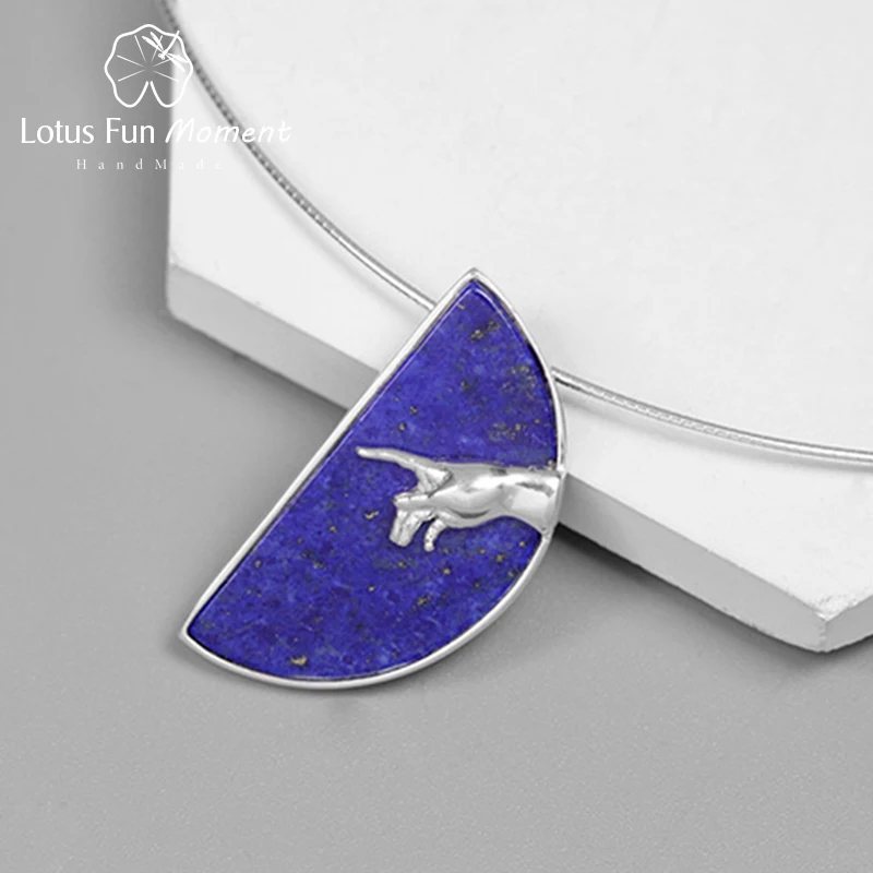 Lotus Fun Moment 925 Sterling Silver Fashion Jewelry Hand of God from The Creation Adam Pendant without Necklace Women|Подвески| |