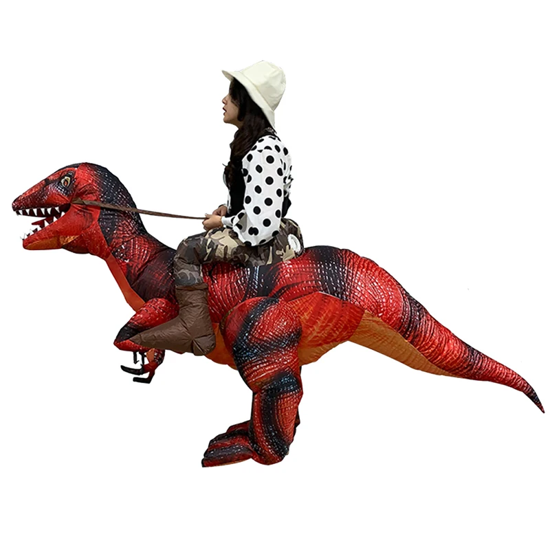 H & ZY новый стиль для взрослых езды на динозавре T REX надувной Раптор костюмы