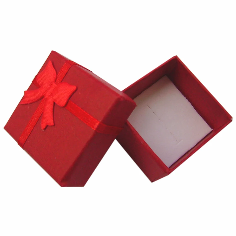 24 шт. бумажные подарочные коробки для колец 4x4x3 см|ring gift box|paper ring boxring box |
