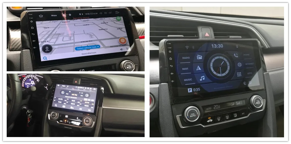 Android 9,0 Автомагнитола 2 Din gps Navi для Honda CIVIC 10 PX6 DSP 2.5D ips экран 4 Гб+ 64 Гб HDMI RDS wifi BT