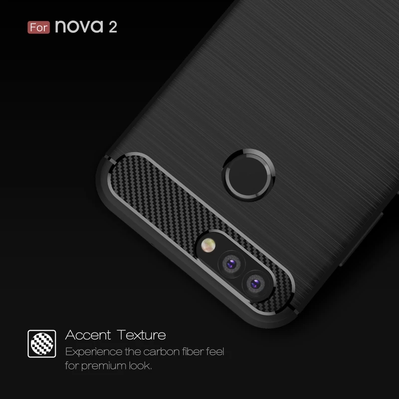 Для huawei Nova 2 чехол 360 матовая кожа Fundas корпус из твердого пластика тонкая задняя