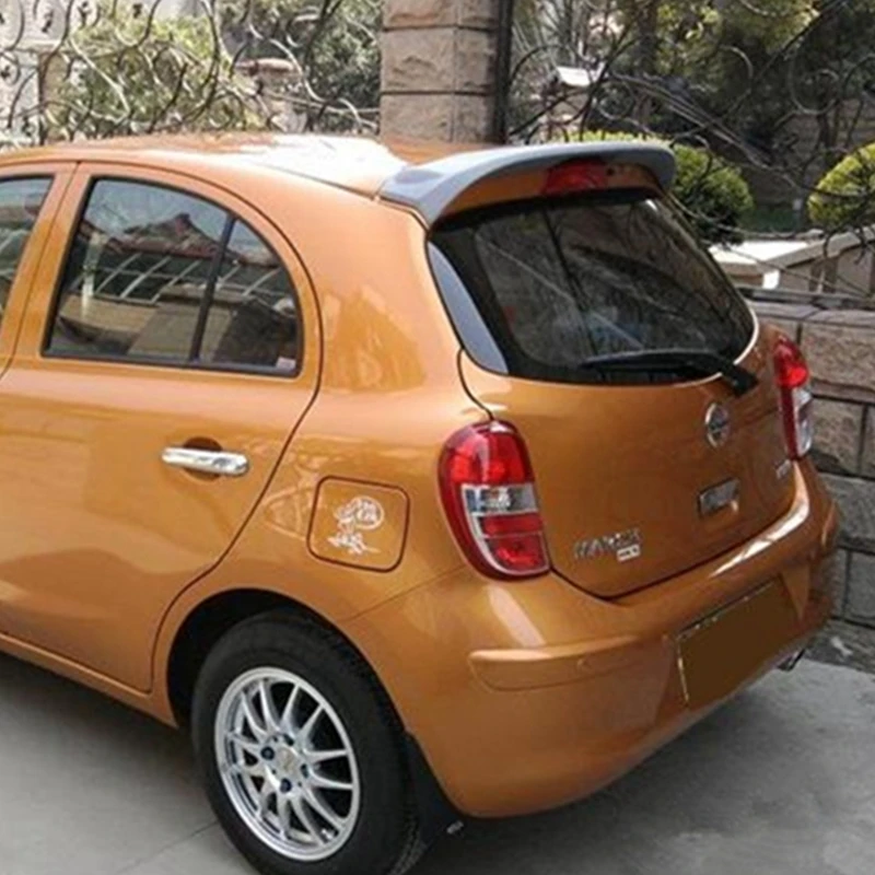 Задний спойлер для Nissan March пластик АБС-пластик 2009 2010 2011 2012 2013 2014 2015 2016 | Автомобили