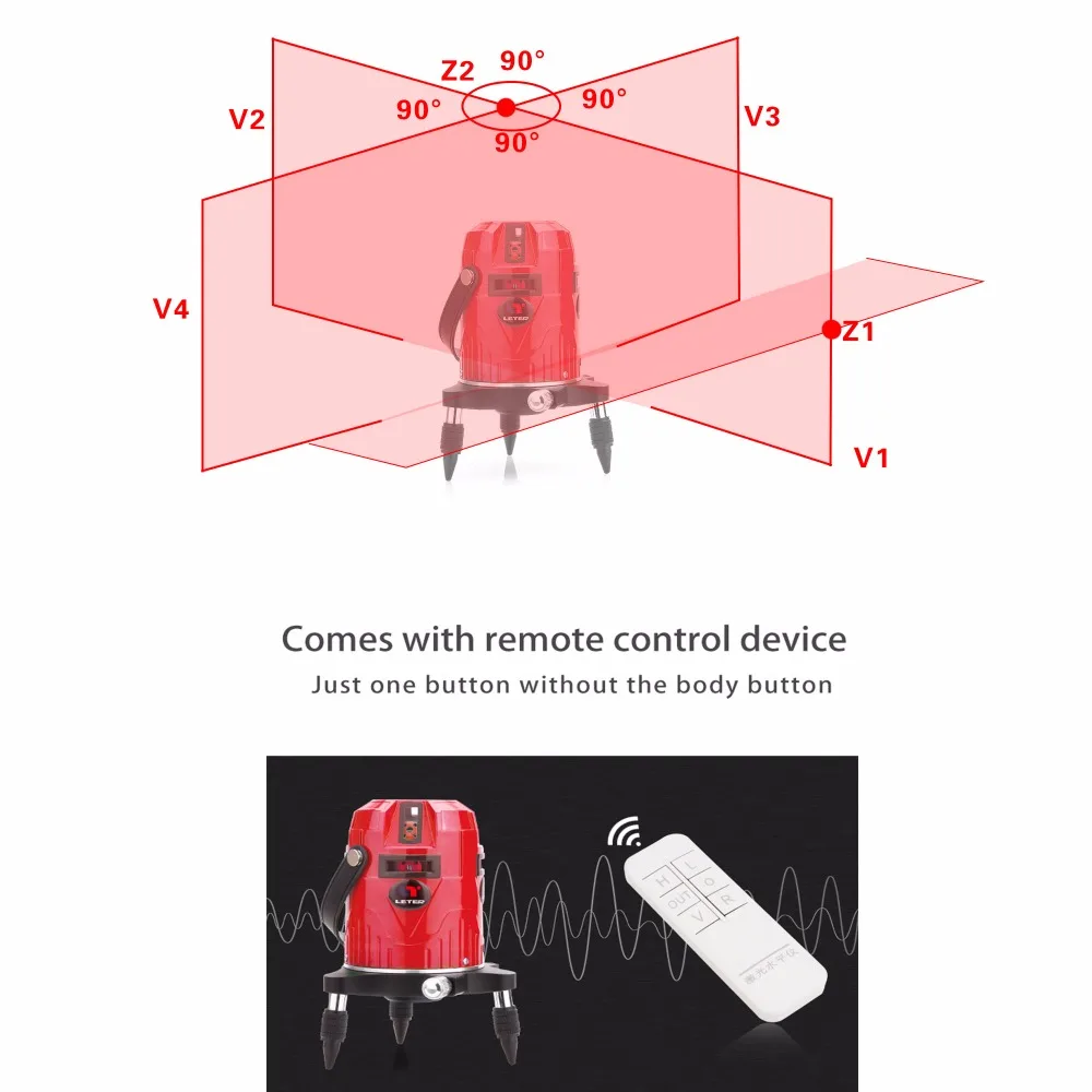 

New LETER Cross Line Green Laser Level Electronic System