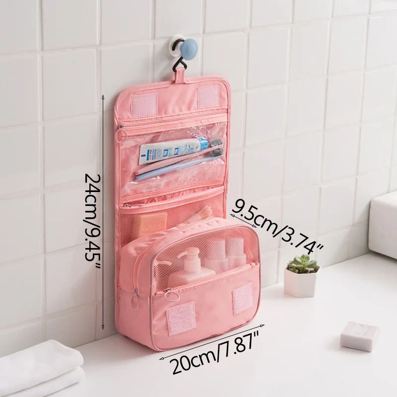 2019 Packing Cubes Waterproof Travel Large Capacity Storage Bag Portable Hook Wash Cosmetic Fashion Accessories | Дом и сад