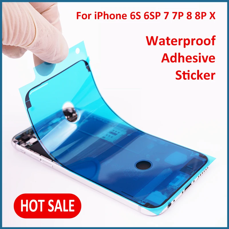 1 шт. водостойкая клейкая наклейка для IPhone XR X XS Max 8 Plus рамка ЖК-экрана лента 3 м