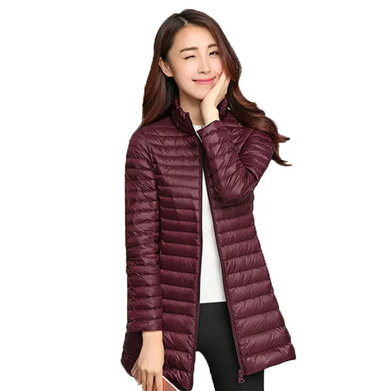 Сверхлегкий женский пуховик 1 шт. 2017 повседневное теплое хлопковое пальто