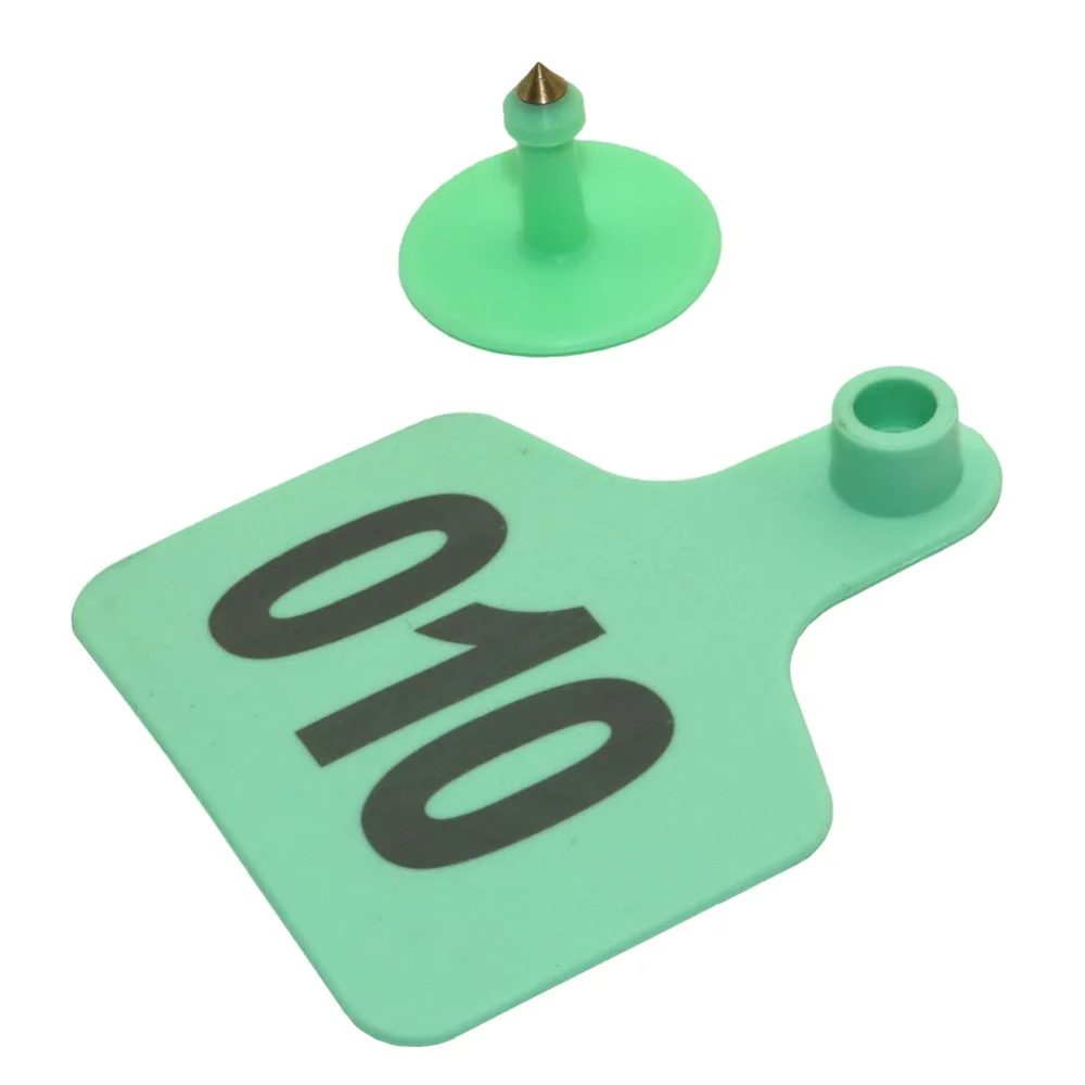 Ушная бирка для идентификации животных 100 шт. свиньи рогатый скот овцы Ослик