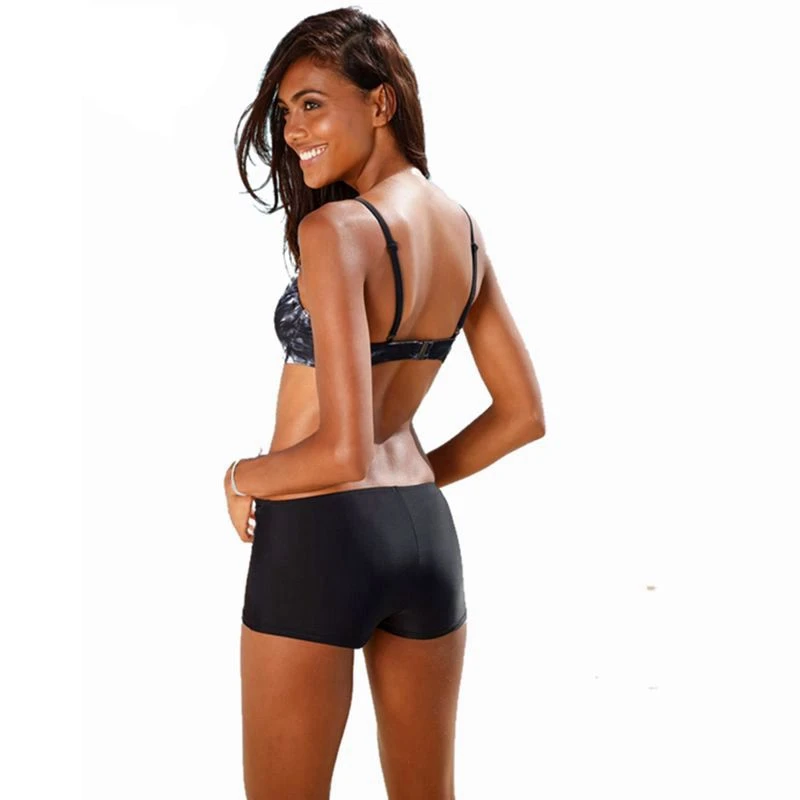 2019 сексуальный купальник пуш-ап винтажный с принтом размера плюс костюм бикини