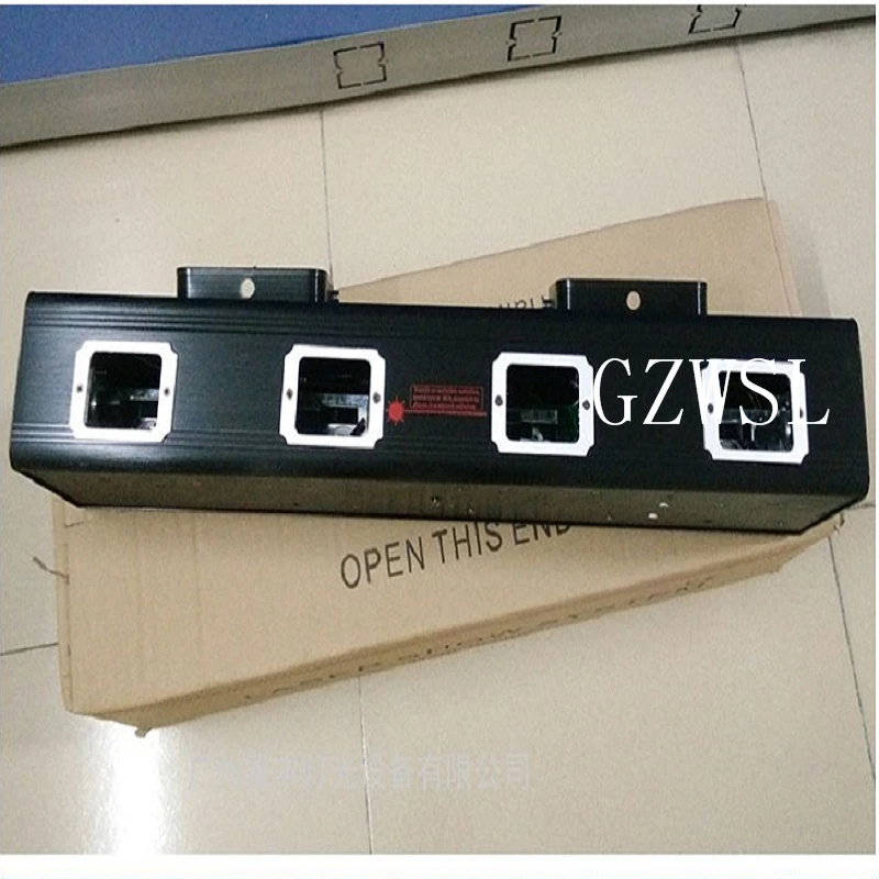 4 линзы четыре головки разноцветный Рождественский лазерный светильник