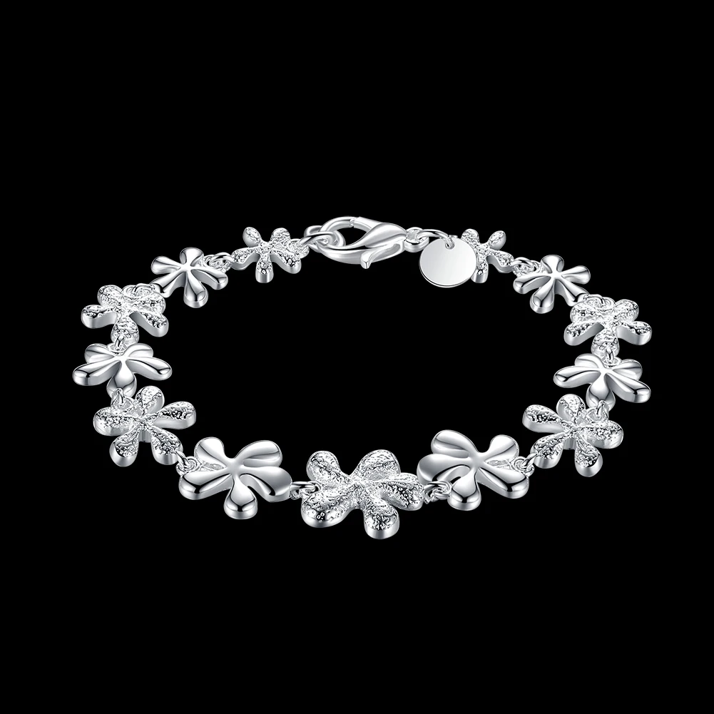 H156 Оптовая Продажа Модные с серебряным покрытием jewelry браслет-цепочка Шарм