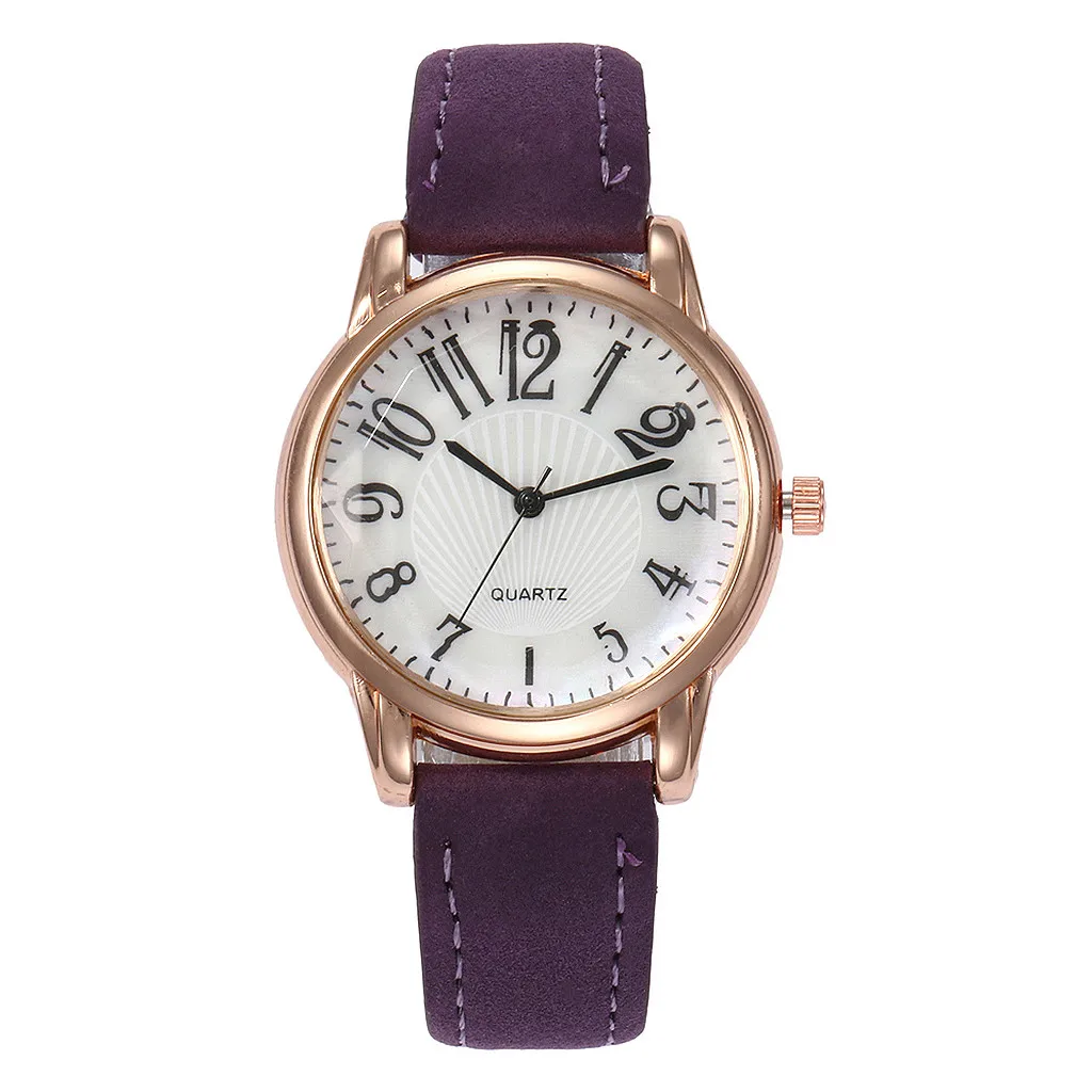 Красивые модные простые часы женские кожаные с ремешком для подарка 2019 reloj mujer montre