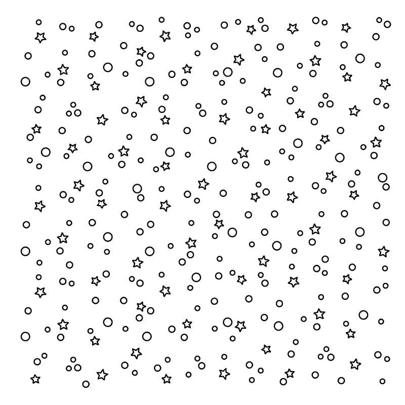 

Stars and Dots Silicone Clear Stamps/Seal For DIY Scrapbooking Decorative Card Making Craft Fun Decoration Supplies