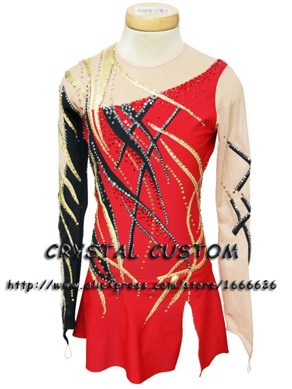 

Hot Selling Ice Skating Dresses For Girls Spandex Graceful New Brand Figure Skating Competition Dress Customized DR2656