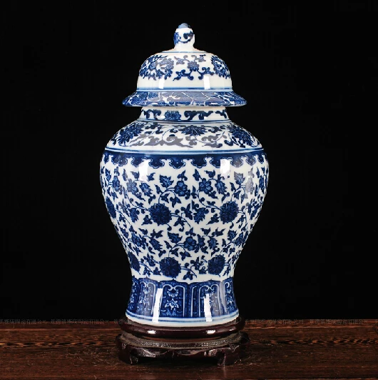 Бесплатная доставка китайская антикварная Цинь Qianlong Mark синяя и белая