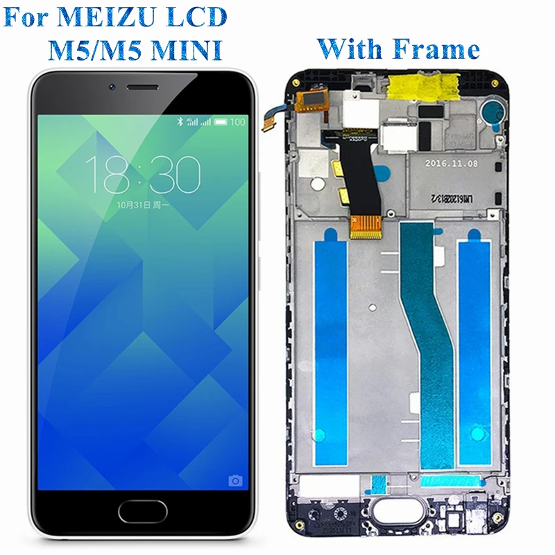 5 &quotдля MEIZU M5 Mini ЖК дисплей с сенсорным экраном для M611D M611H AAA Качество дигитайзер в