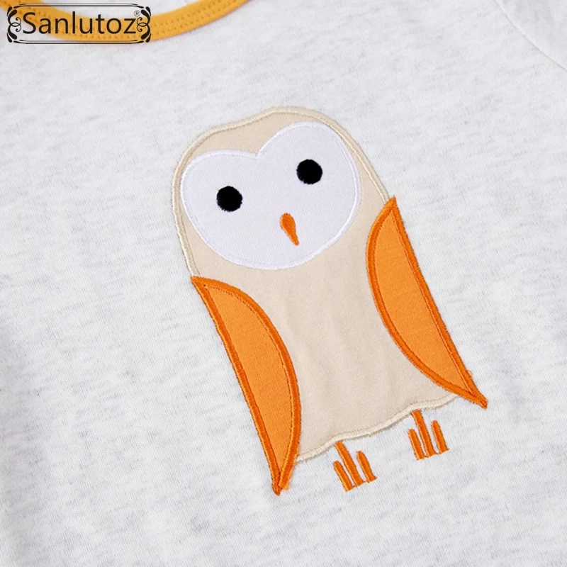 Sanlutoz/зимняя одежда для малышей детские комбинезоны с рисунком совы