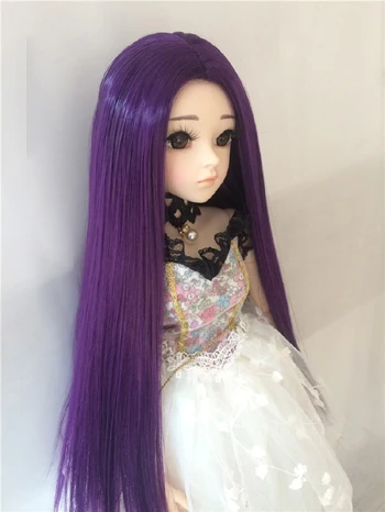 picture colors Специальная цена Новое поступление 1/8 Bjd парик высокая температура прямой Bjd парик SD для парик для куклы много можно выбрать - Цвет: picture colors