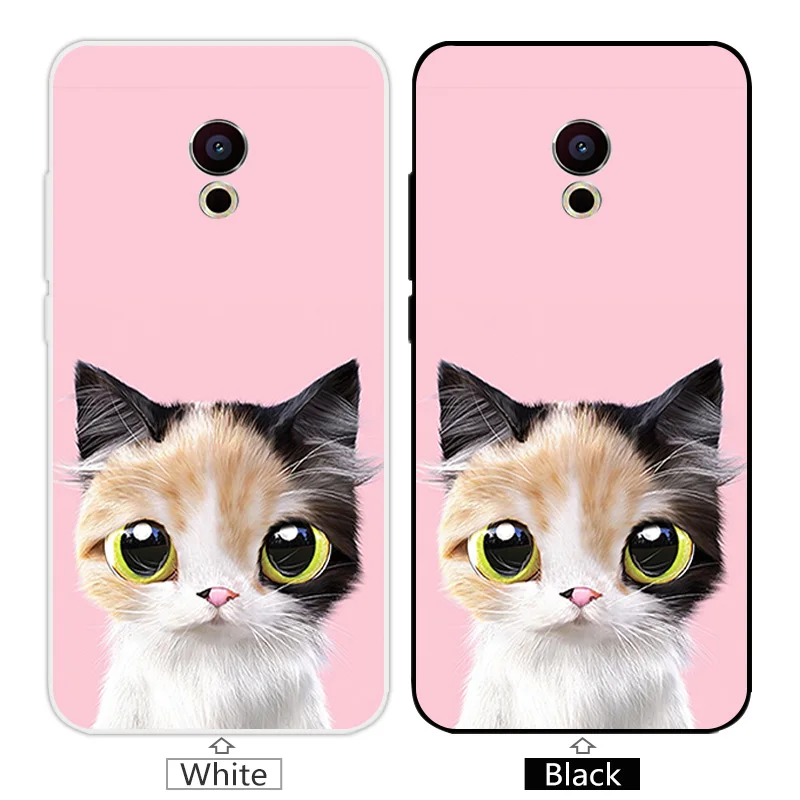 For Meizu Pro 6 / MX6 Case Silicone Soft TPU Pink for Phone Bag Black Back Matte Cover |