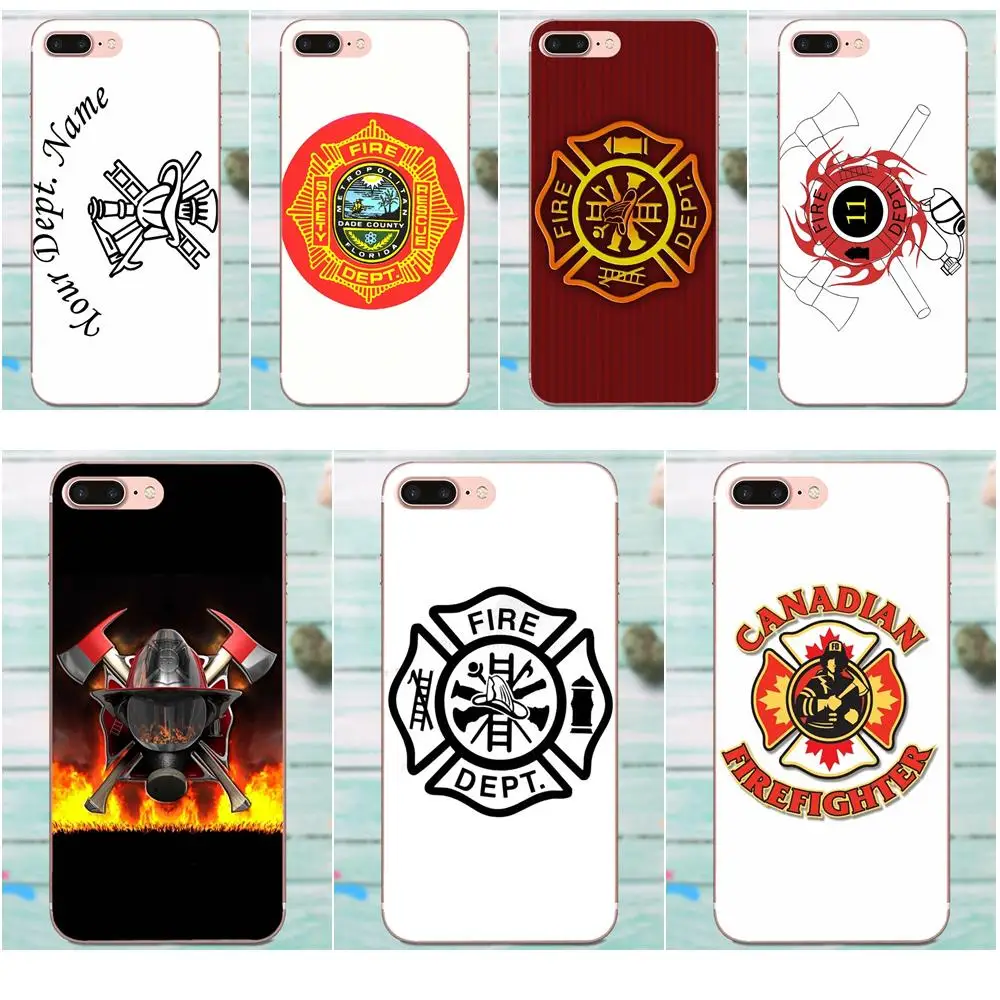 Пожарный отдел Fd Fire Logo TPU Live Love Phone для Apple iPhone 4 4S 5 5C 5S SE 6 6S 7 8 Plus X XS Max