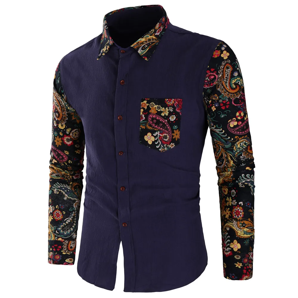 Мужские рубашки азиатского размера Новое поступление приталенная Мужская