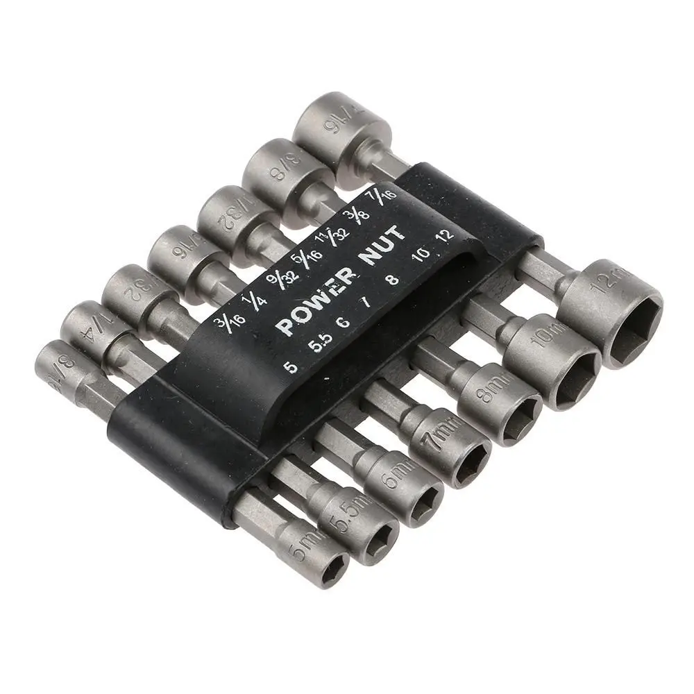 14 шт./компл. Набор бит для дрели с метрическим торцевым ключом и винтом 1/4