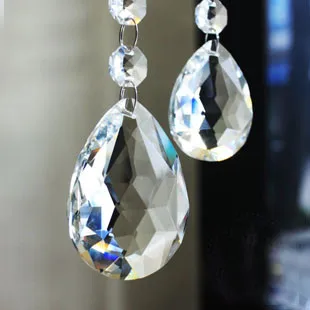 30 шт./лот 80 мм (h) прозрачный кристалл граненых Suncatcher Призмы орнамент лампы Люстра