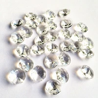 4000pcs hot selling 14mm fashion octagon crystal beads in 2 holes for wedding beads strands garlands decoration curtain beads