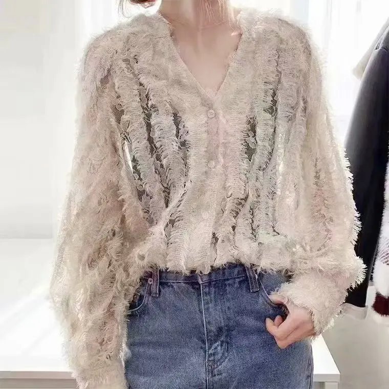 

French Net Lace Fabric 2019 Latest African Lace Fabric With Feather tassel Tulle Lace Fabric High quality Nigerian Lace HG04