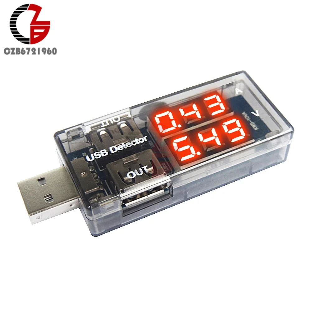 С двойным выходом USB зарядное устройство Доктор светодиодный цифровой вольтметр