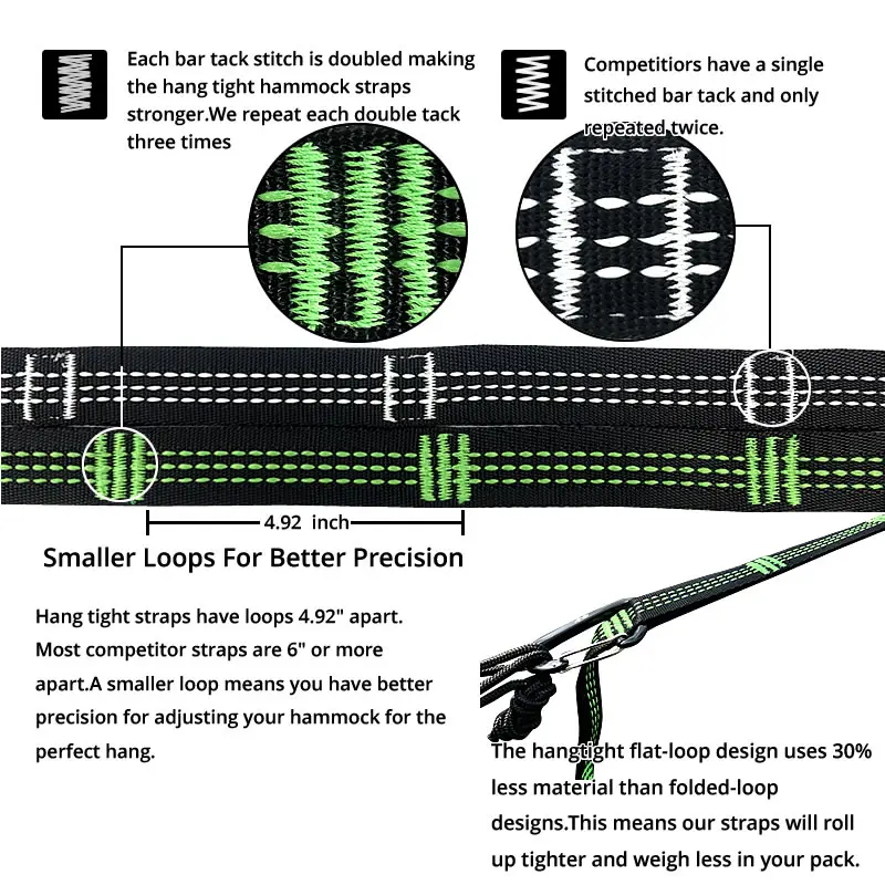 Уличная мебель сверхмощные регулируемые петли ремень для гамака ремни деревьев |