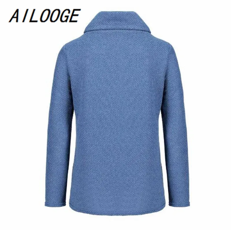 

AILOOGE Women sweater knitted Long Sleeve o neck Solid girl Sweater Pullover Tops Blouse Shirt pullovers winter women clothing