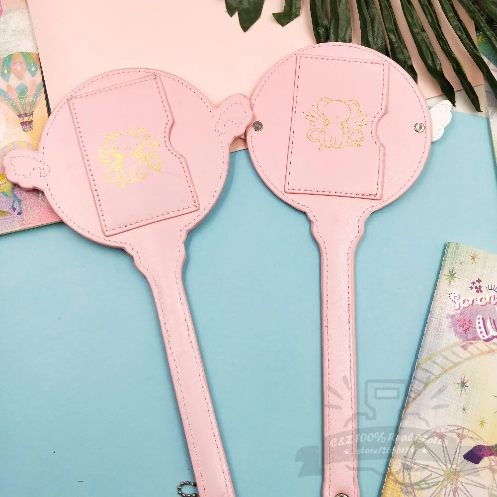 Ограниченный подарок Cardcaptor Sakura волшебная палочка Pu чехол для карт автобус держатель для карт розовый супер звезда Kawai повязка для волос подарок Креативный аниме игрушка