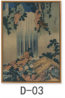 Японский Ukiyo-e красота рисунок холст живопись спа Ресторан Классическая роспись дамы Настенная картина плакат домашний декор для гостиной - Цвет: Шоколад
