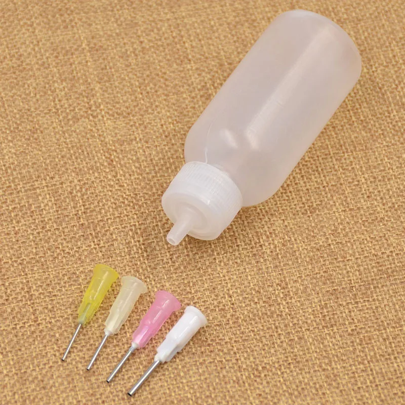 30 мл бутылка + 4 шт наконечники комплект хны аппликатор паста тату тело искусство