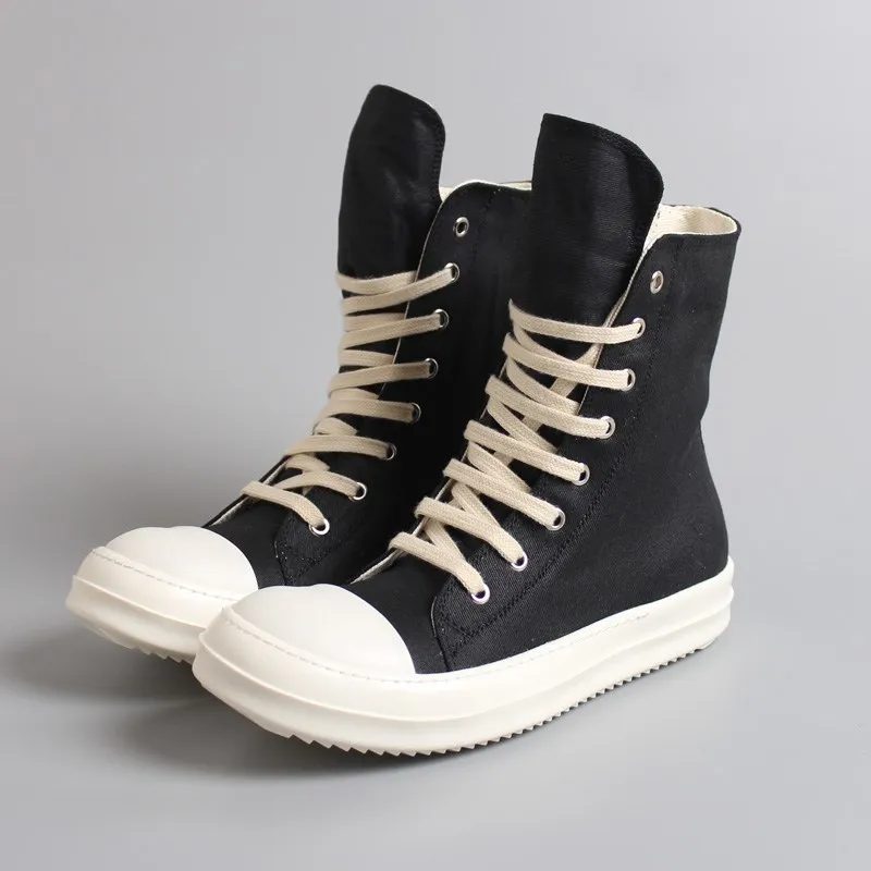 Size 35-46 Hip Hop Mens high top sneakers Casual Shoes lovers Tenis Sapato Masculino retro platform Sneakers Basket zipper | Обувь