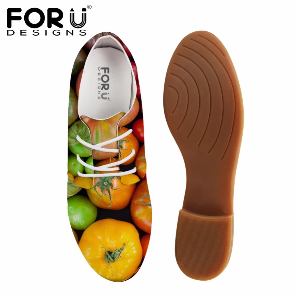 Женские туфли оксфорды с 3D принтом фруктов на весну|oxford dress shoe|dress shoesoxford shoes for women |