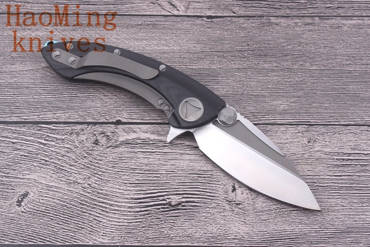 Outdoor tactical camping portable folding knife G10 handle D2 blade Flipper hunting combat knives utility EDC Self-defense tools |