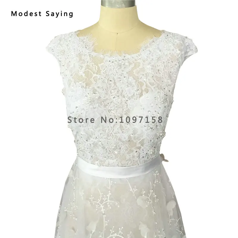 Женское кружевное свадебное платье Белое Прозрачное платье-трапеция цвета