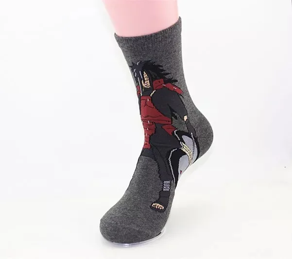 Мужские хлопковые носки всесезонные аниме calcetines Наруто модные хип-хоп забавные носки для женщин носки счастливые носки пара skarpetki