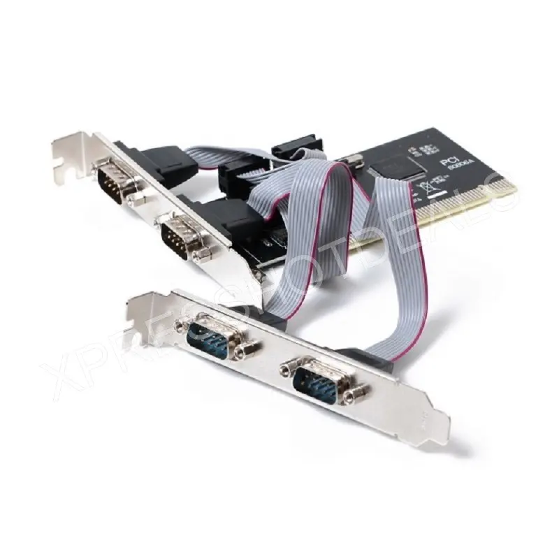 PCI 4 порта RS232 9 Pin портов последовательная плата расширения PCI