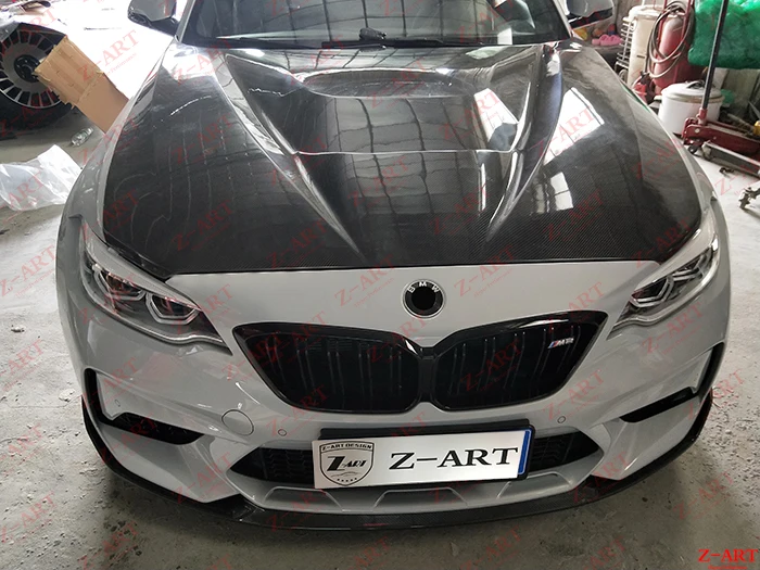 Z-ART углеродное волокно капота двигателя для BMW M2 2015-2019 реальные крышка F87 |