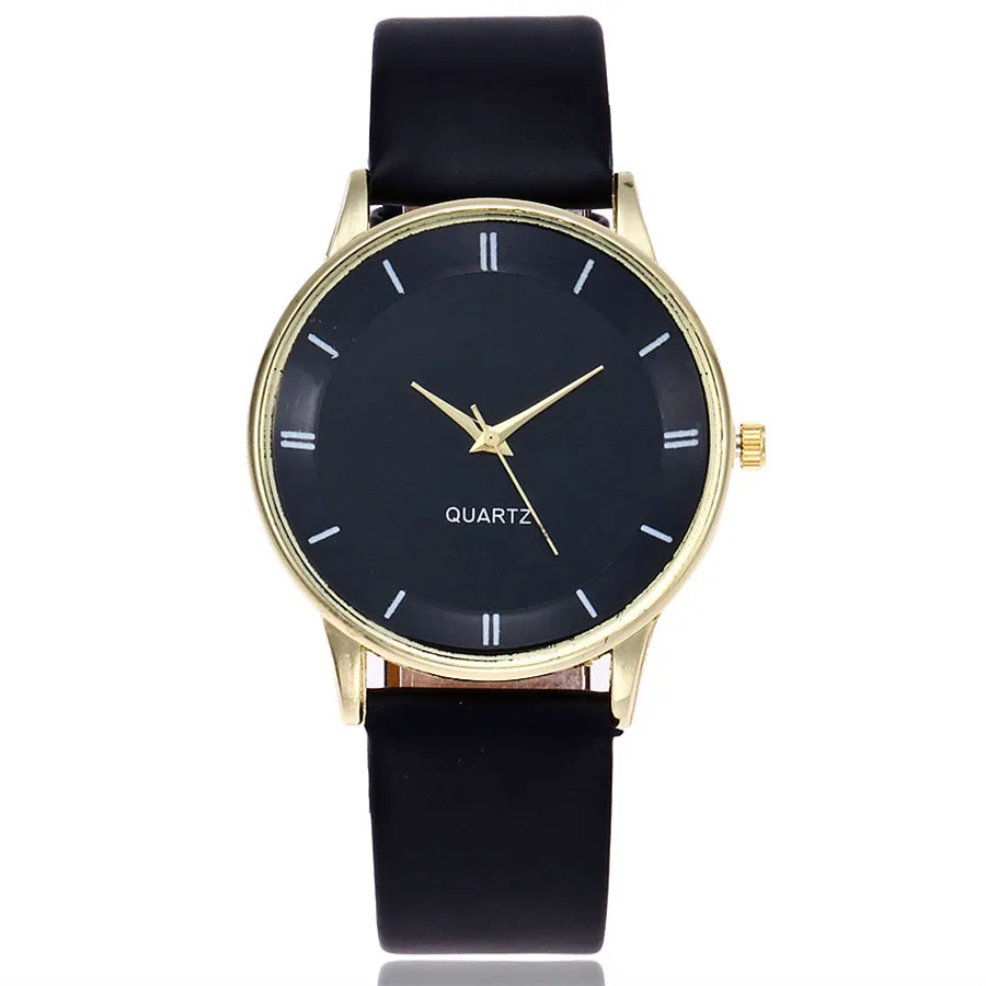 2018 Прямая поставка часы для влюбленных женские мужские Роскошные черные