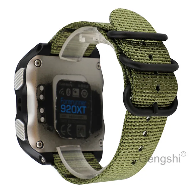 Gengshi нейлоновый ремешок для Garmin Forerunner 920XT Замена наручных часов - Цвет ремешка: Зеленый