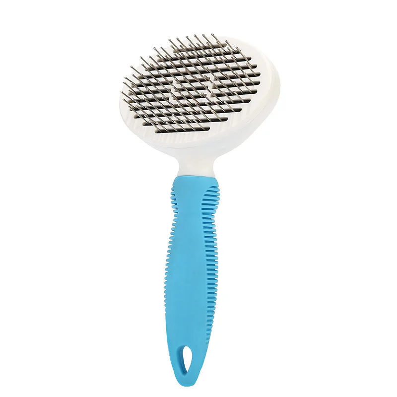Blue Thick needle Качественные щетки и расчески для удаления шерсти домашних животных, инструменты для ухода за кошками, инструмент для очистки волос домашних животных S2 - Цвет: Blue Thick needle