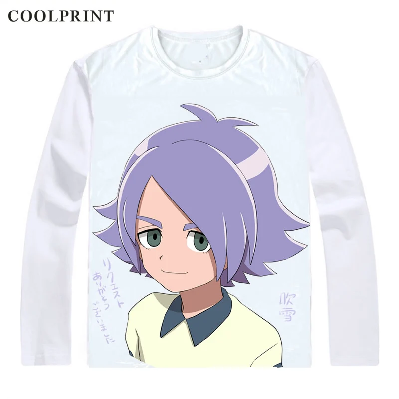 Мужская футболка Coolprint Fubuki Shirou повседневная Винтажная с длинным рукавом и