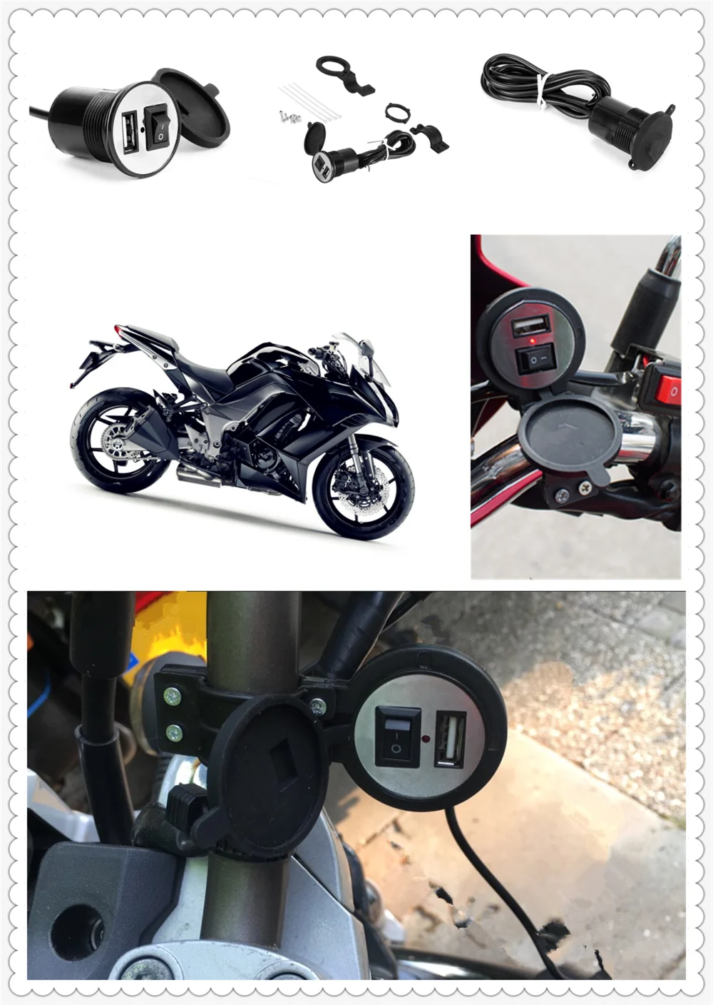 12-24V motorcycle USB charger power adapter waterproof for Aprilia DORSODURO 1200 750 FALCO SL1000 | Автомобили и мотоциклы